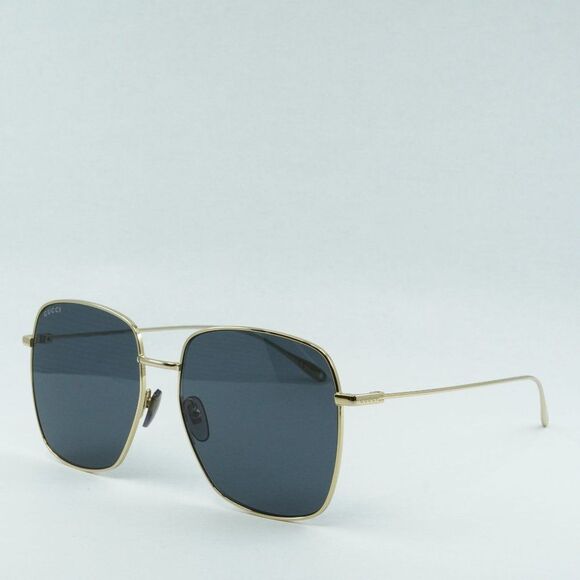 NEW GUCCI GG1031S 009 GOLD GREY SQUARE SUNGLASSES WITH CHARMS - Picture 4 of 15